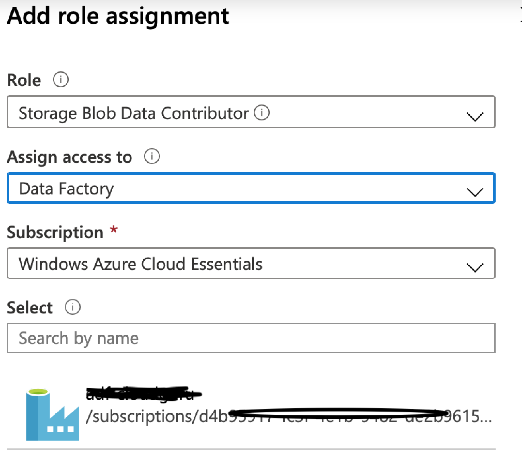 Adding a Role Assignment